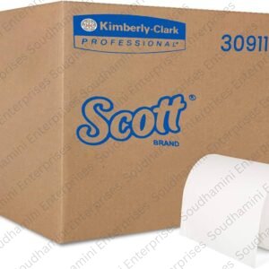 Scott® Essential Hard Roll Paper Towel (30911) – 1-Ply, 250 m Roll, 9 Rolls / Case (2,250 m Total)